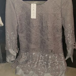 lace crochet quarter sleeve